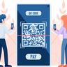 free payment qr code illustrations