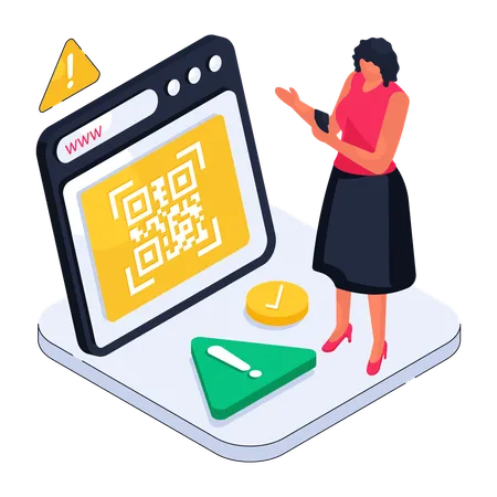 Payment Qrcode  Illustration