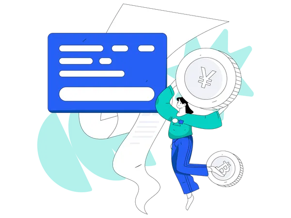 Payment receipt  Illustration