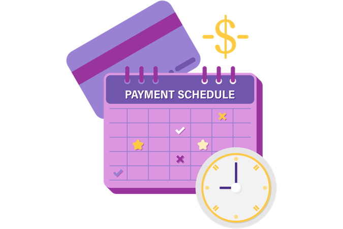 Payment schedule  Illustration