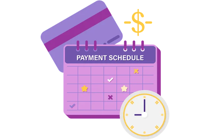 Payment schedule  Illustration
