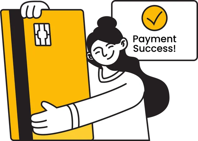 Payment success  Illustration