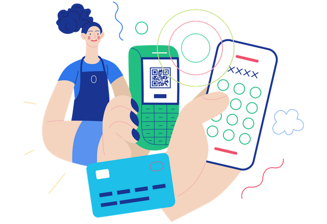 Payment through POS terminal  Illustration