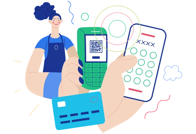 Payment through POS terminal  Illustration