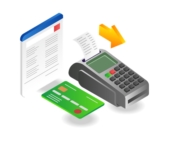 Payment with Electronic Data Capture Illustration