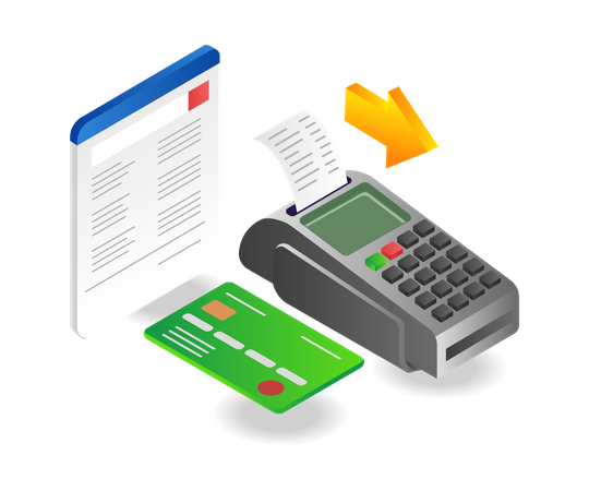 Payment with Electronic Data Capture  Illustration