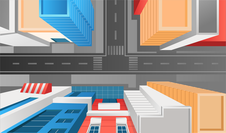 Paysage urbain  Illustration