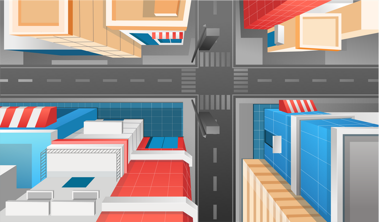 Paysage urbain  Illustration