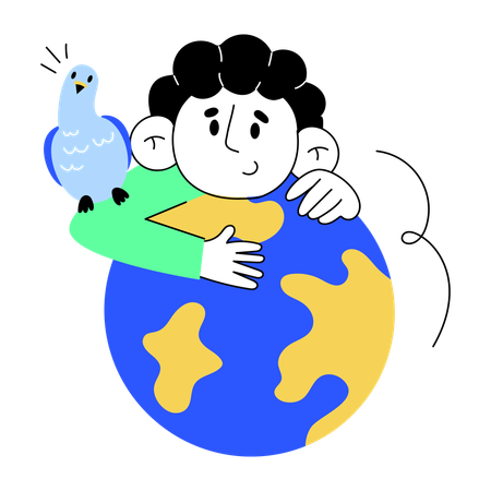 Paz mundial  Ilustração