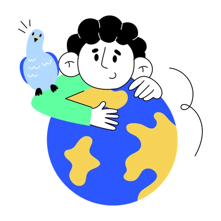 Paz mundial  Ilustração