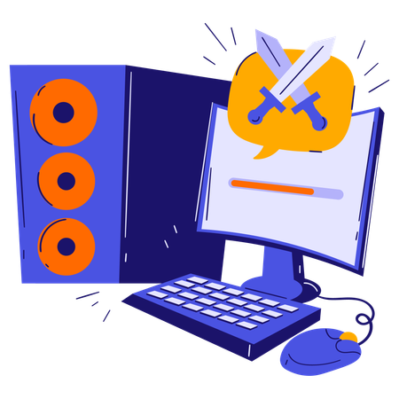 PC Gaming  Illustration