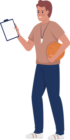 PE teacher  Illustration