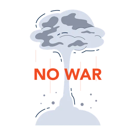 Anti War Movement Concept Peace And Nonviolence As An Idea Of World Order Make Peace And Say No To War Military Danger And Social Crisis Flat Vector Illustration Illustration