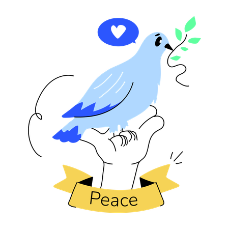 Peace bird  Illustration