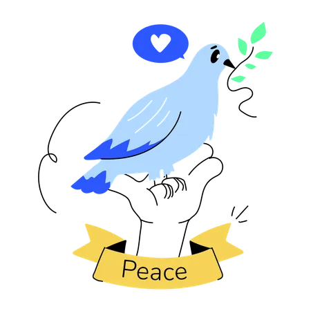 Peace bird  Illustration