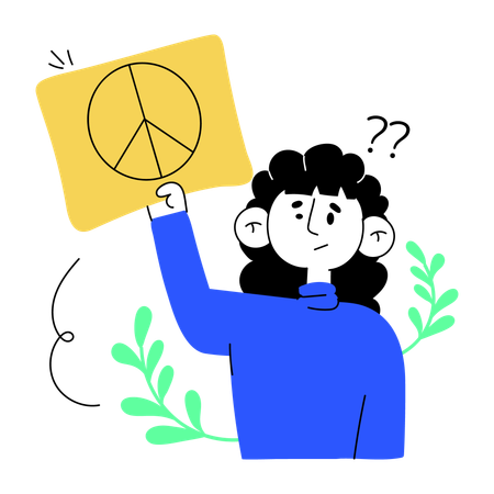 Peace board  Illustration