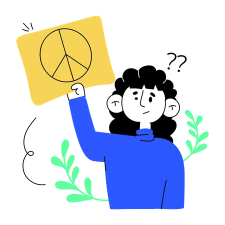 Peace board  Illustration