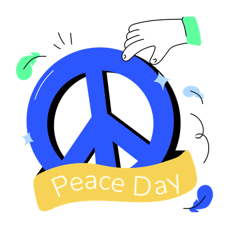 Peace day  イラスト