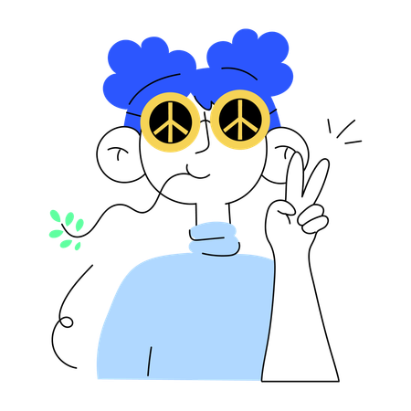 Peace gesture  Illustration