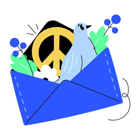 Peace message  Illustration