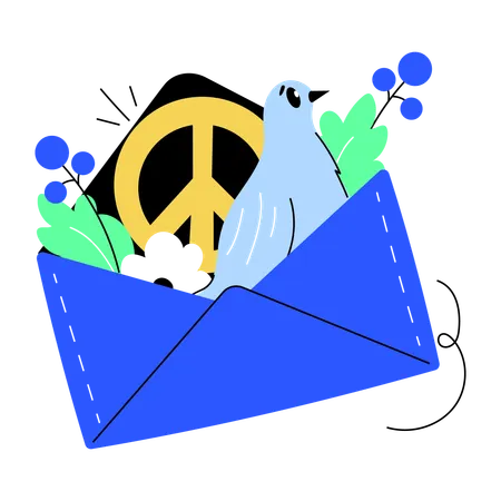 Peace message  Illustration