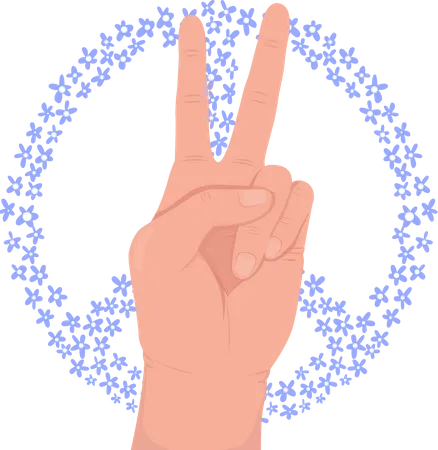 Peace Sign  Illustration