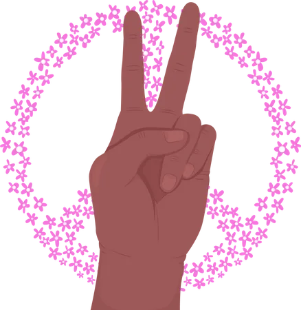 Peace Sign  Illustration