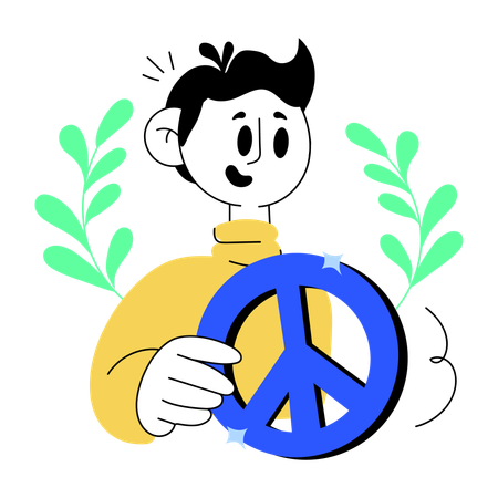 Peace sign  Illustration