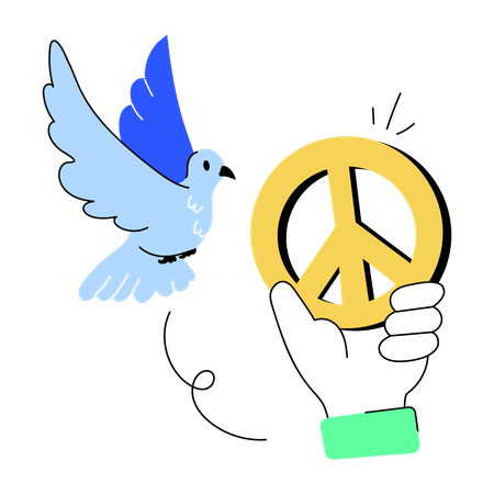 Peace symbol  Illustration