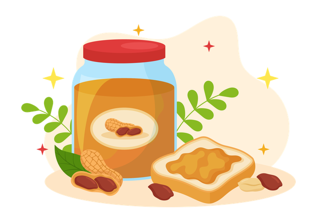 Peanut Butter Dessert  Illustration