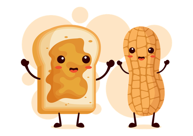 Peanut Butter Snack  Illustration