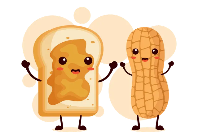 Peanut Butter Snack  Illustration