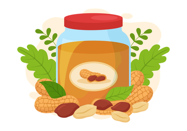 Peanut Butter Snack  Illustration