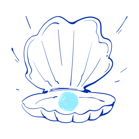Pearl shell  Illustration