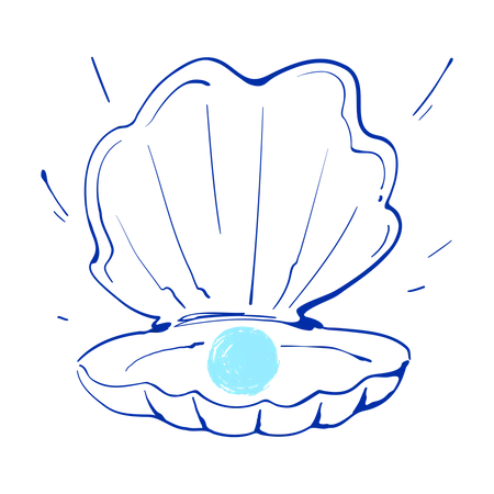 pearl shell drawing