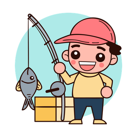 Pêcheur  Illustration