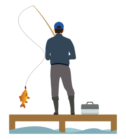 Pêcheur  Illustration