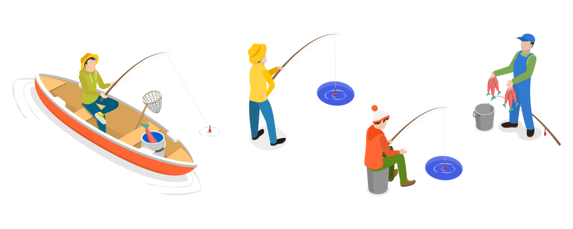 Pêcheurs  Illustration