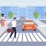 pedestrian illustrations free