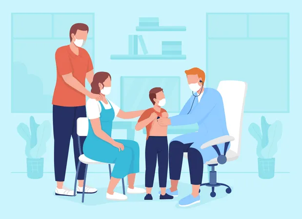 Pediatric appointment  Illustration