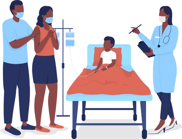 Pediatric hospitalization  Illustration