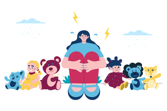Pediophobia  Illustration