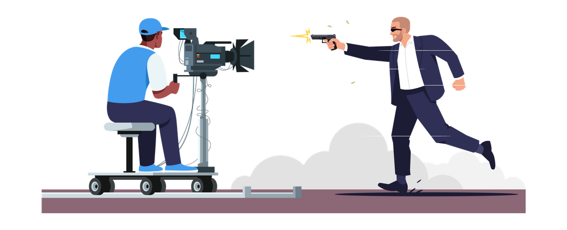 Película de acción  Ilustración