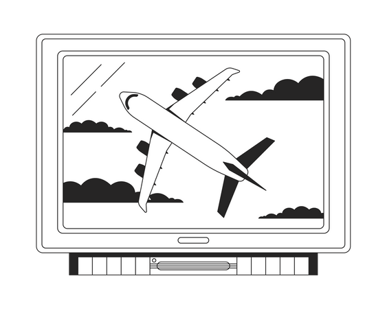 Película en televisión f  Ilustración