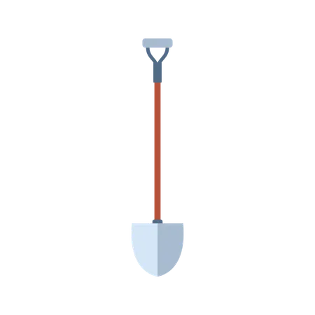 Pelle pour travaux de jardinage et archéologiques  Illustration