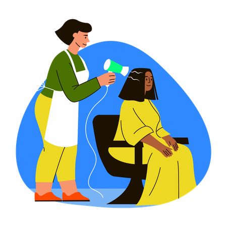 Peluquería femenina  Ilustración