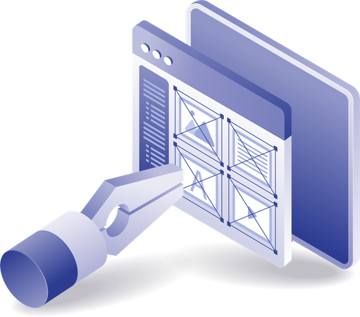 Pen toll computer design application  Illustration