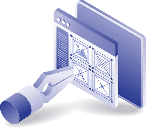 Pen toll computer design application  Illustration