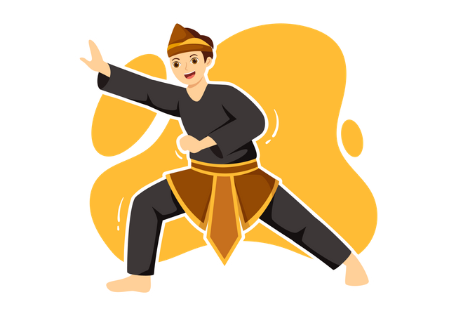 Pencak Silat  Illustration