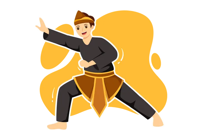 Pencak Silat  Illustration